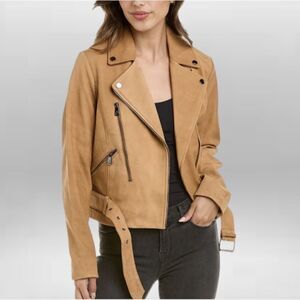 Bernardo Leather‎ Moto Jacket XS Cognac